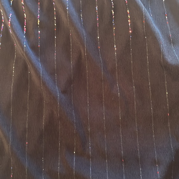 MARC JACOBS Glitter Pinstripe Dress Glitter-embellished Stretch-knit Size XS - Picture 12 of 17